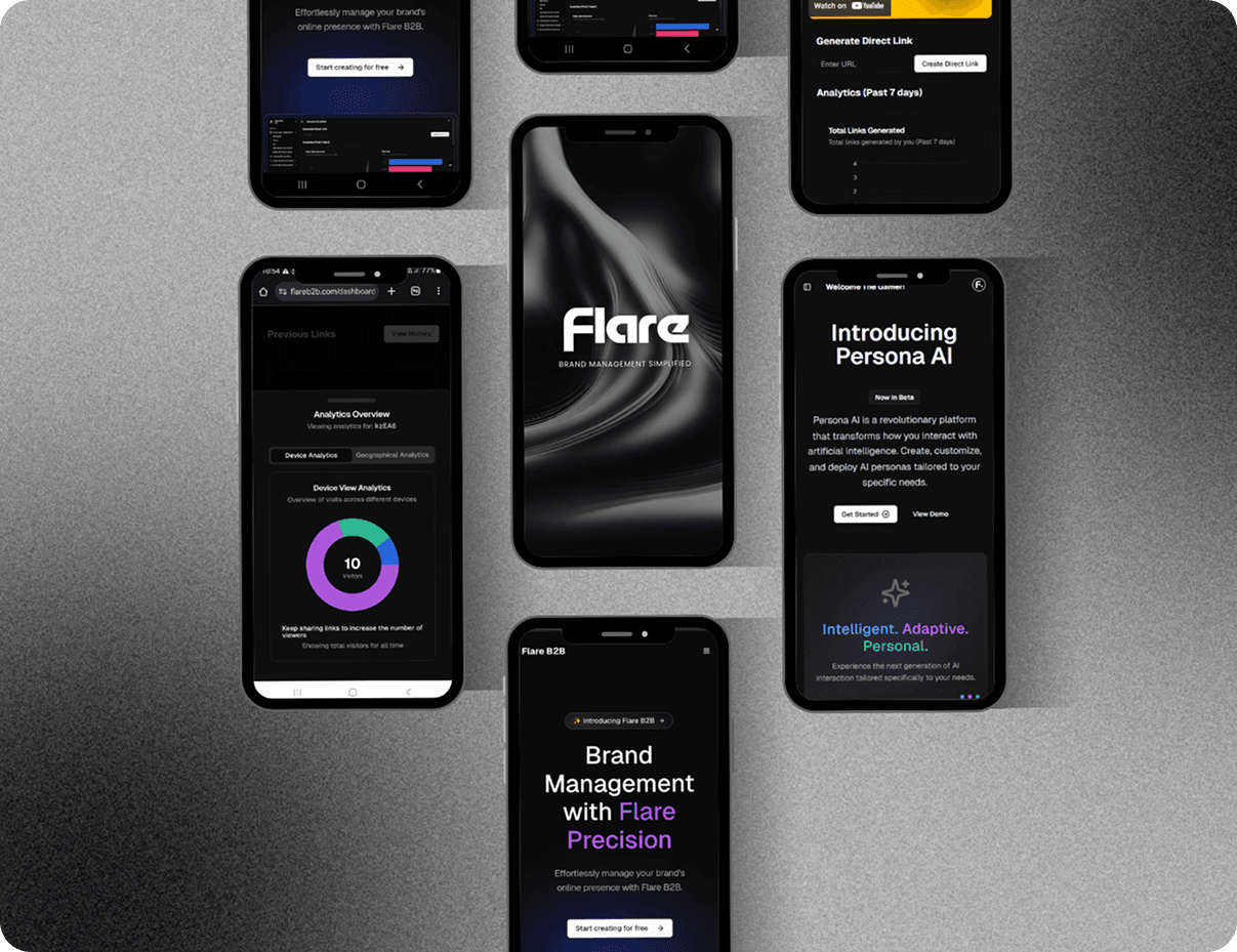 flare dashboard dark