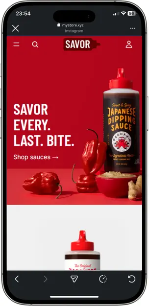 In-app browser vs real browser comparison
